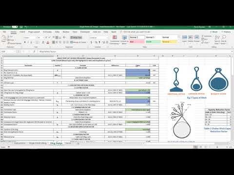 Single Point Lift Spreadsheet (www.thenavalarch.com)
