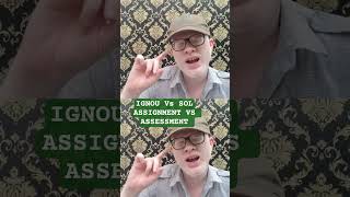 IGNOU Vs SOL Admission | Assignment vs Assesment #ameeninfo #dusol #ignou