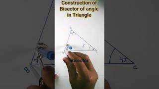 How to draw bisector of angle in triangle#shorts#yt trendingshorts#viralshorts#RB knowledge explore