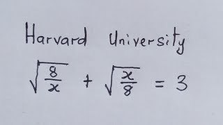 Harvard University 🎓 Entrance Exam | Can you solve ?