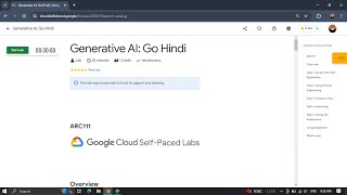 Generative AI: Go Hindi #ARC111 || 🐱 #GCP_labsolution  #detailed_voice_explaination