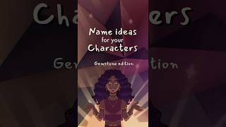 name ideas for your characters: gemstone edition 💎#writing #originalcharacter #oc #writingideas