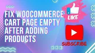 How to fix WooCommerce Blank Page/Empy Cart After Adding Product to Cart | in cart page