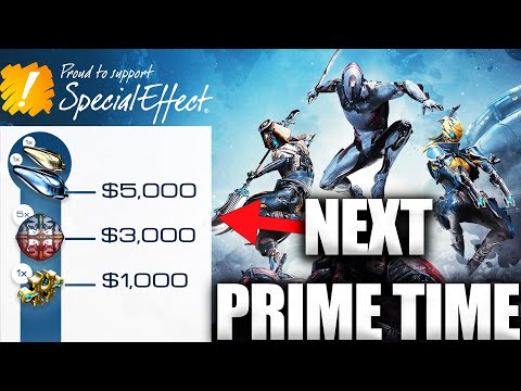 Free Warframe Loot! Charity Stream Next Prime Time!