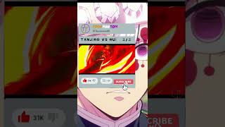 Tanjiro vs Rui 3/3      #anime #demonslayer #animeshorts