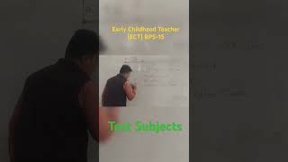 Test Syllabus#ECT #EarlyChildhoodTeacher #ECTJobs #SibatestingService #PastPaper