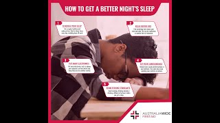 How to get a better night’s sleep