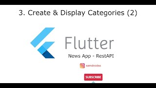 3. Create & Display Categories (2/2) - Flutter News App (RestAPI)