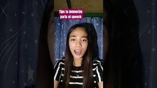 Tips to memorize 8 parts of speech #shortsviral #memorizing#fastlearning