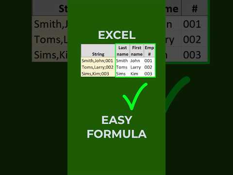 Split text with an EASY formula