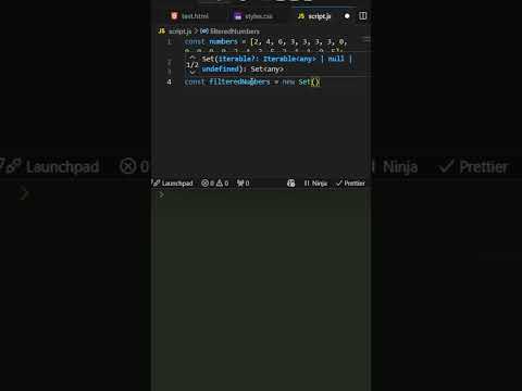 Remove Duplicates in Javascript in 1 Line of Code!  Stop Using Loops! #Javascript #javascriptbasics