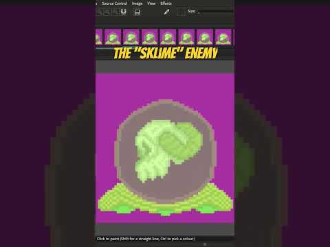 New Slime Enemy Design #animation #digitalart #gameart #gaming #games #pixelart #2danimation