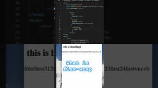 what is flex-wrap in css #htmlcss