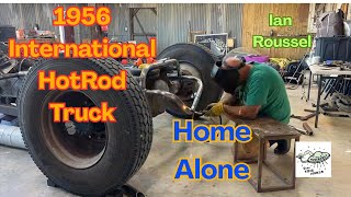 1956 International COE Custom Hotrod By Ian Roussel:  HOME ALONE IN THE DESERT. Ian's view 👽