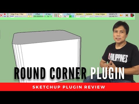 Sketchup Tutorial : How To Use The Round Corner Plugin