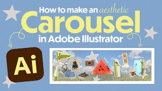 How to create an AESTHETIC carousel in Adobe Illustrator | Beginner friendly | Creator Course Ep. 1