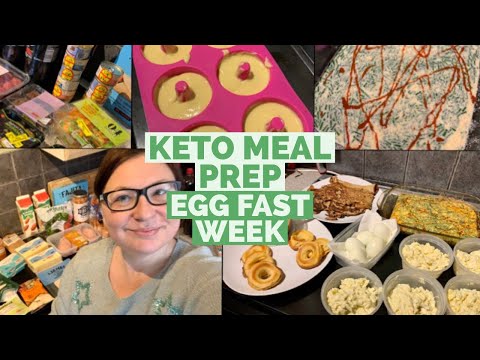 Weekly Keto Groceries & Egg Fast Prep! Egg fast Donuts?!?