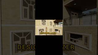 3D of a Residential House.                     Plinth Area = 1200 sqft