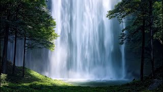 Relaxing Epic Waterfall in Tropical Rainforest Sounds | Nature Sounds For Sleeping Or Studying