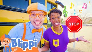 Blippi & Meekah's WHEELS ON THE BUS Music Video! | Blippi Educational Videos for Kids