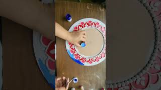 Colouring the lippan art piece #diy #shorts #ytshorts #lippanart #acrylicpainting