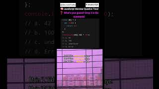 Assigning to a Getter? Here’s the JavaScript Surprise! 🤯 | web |javascript #developer #coad #shorts