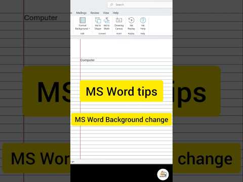 MS word formate background computer course #msword #shorts #ytshorts