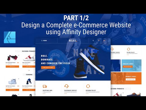 Part 1/2 - Design a Complete e-Commerce Website using Affinity Designer