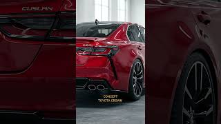 🚗 The hydrogen revolution is here! Here's the futuristic design of the Toyota Crown, packed with ...