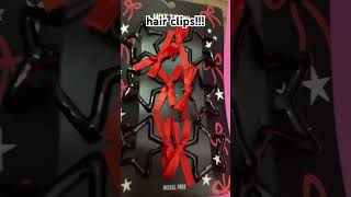 hot topic and hollister haul!:3 #hottopic #haul #alternative #silly #viralshort #fypviral #hairclip