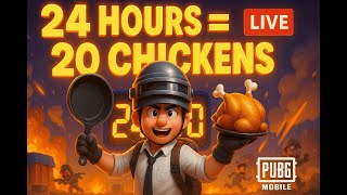 24 HOURS = 20 CHICKENS🐔| PART 1 |PUBG MOBILE 3.9 UPDATE | PUBG LIVE #shorts  #shortfeed  #pubgmobile