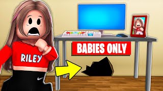 I Found Baby Riley's SECRET TUNNEL In Roblox Brookhaven!!