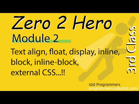 $+$ Text align, float, display, inline, block, inline-block, external CSS, What is GitHub?