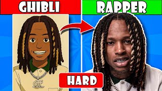 Guess the Rapper by Their Ghibli Image 😀✅🎵 (99.9% Will Fail) | Ghibli Art Rap Quiz | The Quiz Mania