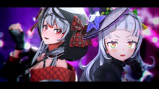 【MMDホロライブ】デビルじゃないもん【沙花叉クロヱ・紫咲シオン】【4K24fps】Ray-mmd