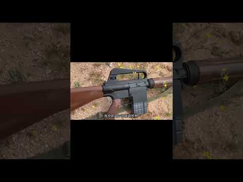 AR 15前传，阿玛莱特AR 10自动步枪，新版旧版完全两个样子 #轻武器 #自动步枪 #AR系列 #实弹 1