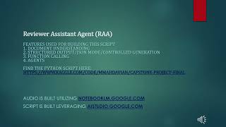 Reviewer Assistant Agent to get key finding of a manuscript for comparison with that in prior art
