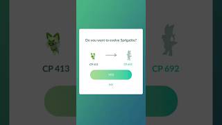 Evolving Sprigatito, Pokemon go #pokemongo #pokemon #galar