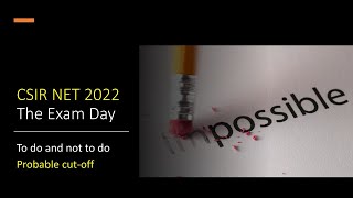 CSIR NET 2022 Exam day Josh {Subscribe channel 👍🌿}