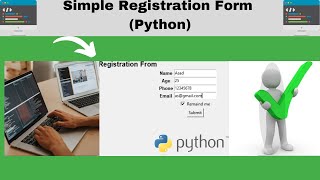 How to easily create a registration form using Python