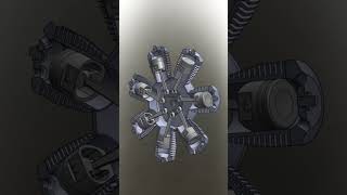 视频还原3D活塞核心运动机械原理