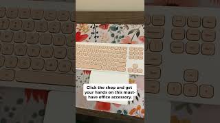 Upgrade your desk game with this floral mouse mat! #deskgoals #officetech