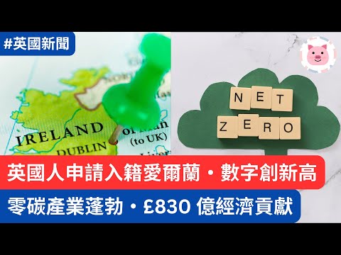 英國人申請入籍愛爾蘭創新高・零碳產業蓬勃，830億經濟貢獻  #英國經濟 #英國移民 #英國新聞