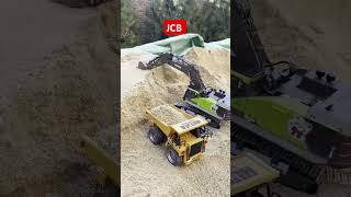 JCB 3D vs 3DX backhoe and dump truck excavator model #backhoe #excavator #dumptruck #jcb #jcbvideo
