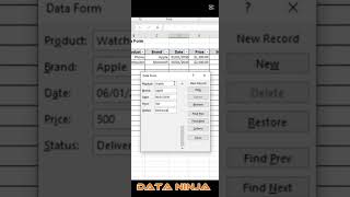 how to edit data #dataninja #exceltips #exceltutorial #youtube