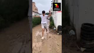 Slipper slips in Dirty Road comedy 😂😂🤣🤣 #TrollAnthammas #Comedy #Comedyscene #shorts #🤣🤣🤣🤣