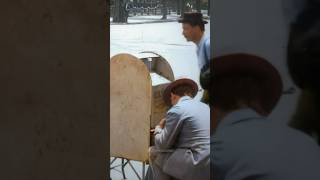 Mailman collects mail in 1903 - Restored Footage