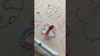Make punch needle with me #punchneedle #howto #art #needleart #embroidery #needle #diy #coaster