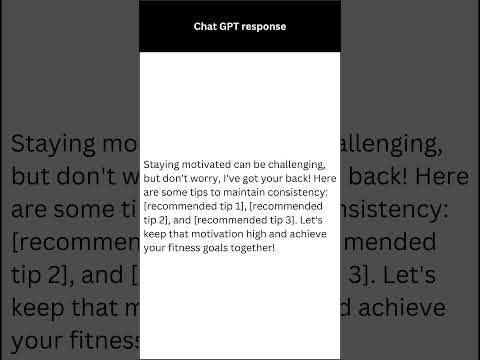 Unleash Your Fitness Potential: Expert Advice with Chat GPT #chatgpt4 #promptengineering