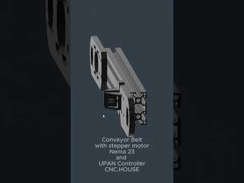 conveyor belt with our UPAN stepper controller #cnc #steppermotor #videoproduction #camerabotic